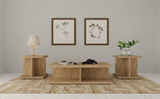 Cortona Coffee and End Table Set Mango 3-piece