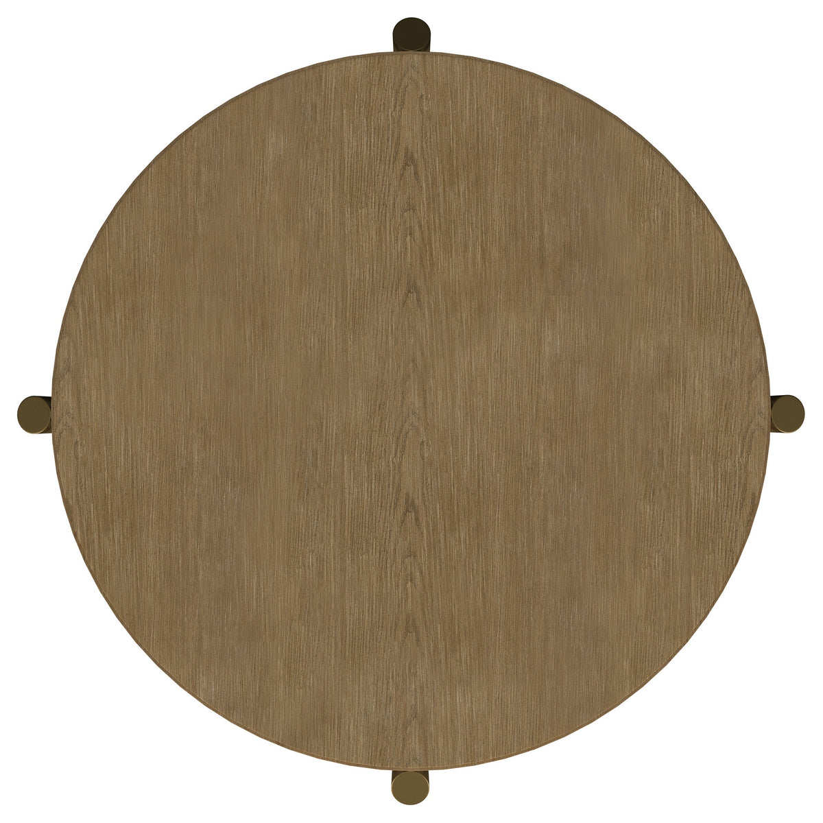 Arini Round End Side Table With Storage Shelf