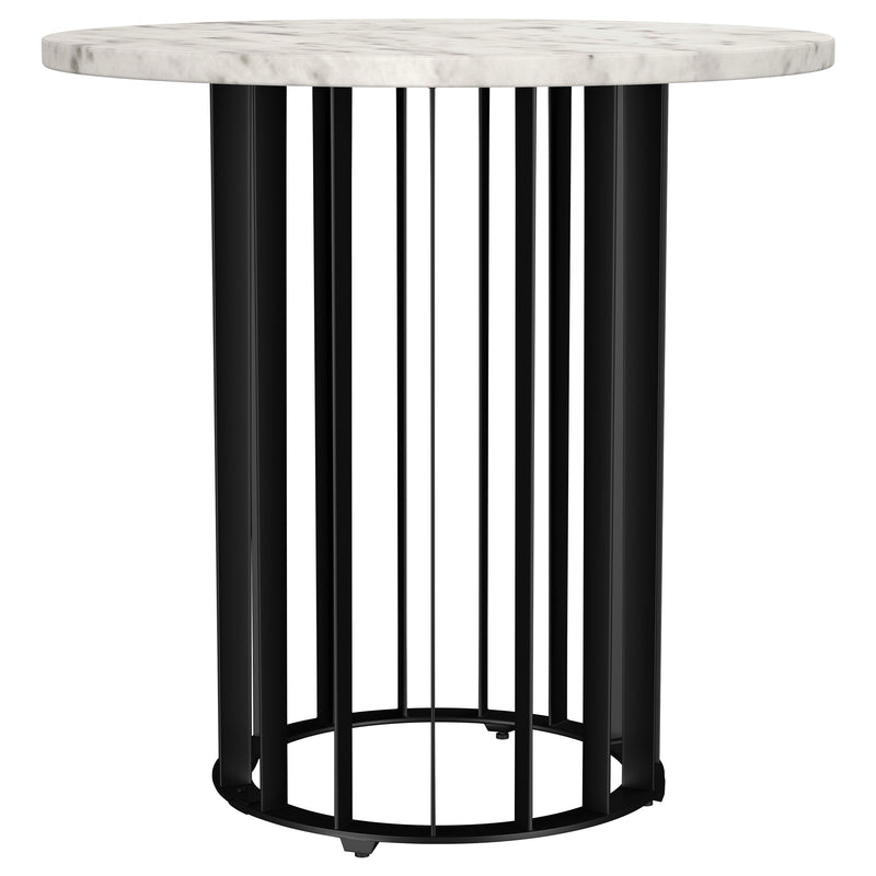 Haven Round Marble Coffee and End Table Set