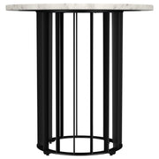 Haven Round Marble Coffee and End Table Set