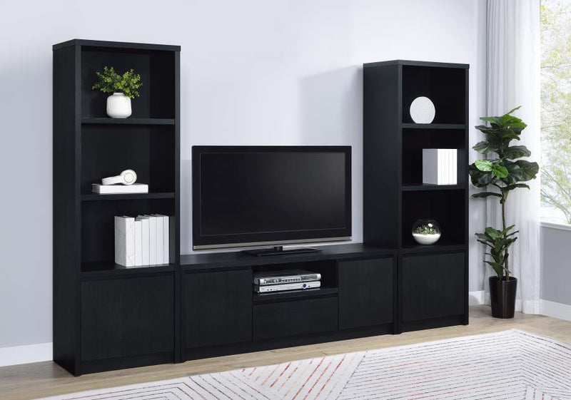 Winfield 3-piece Entertainment Center 60-inch TV Stand Black Default Title