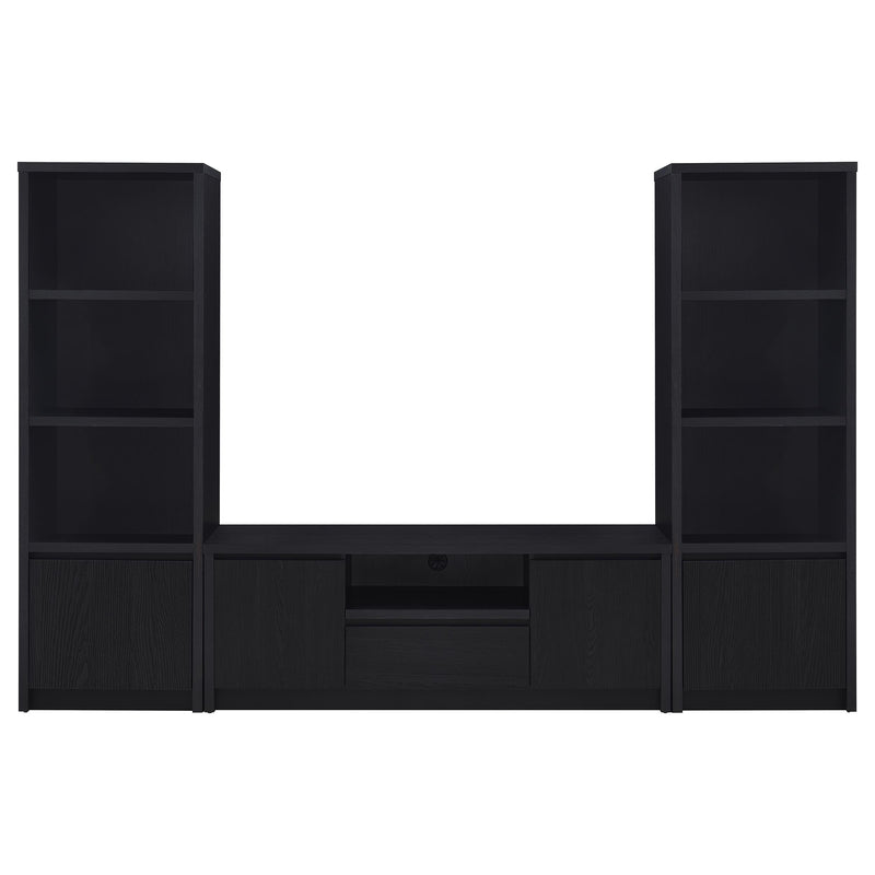 Winfield 3-piece Entertainment Center 60-inch TV Stand Black