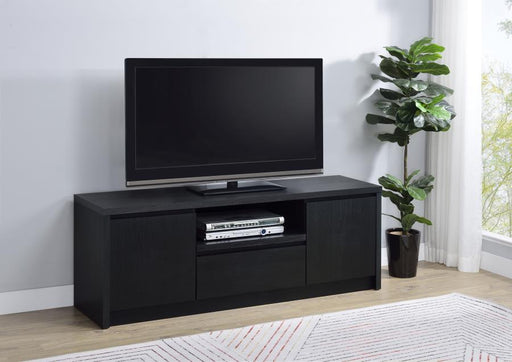 Winfield 60-inch 2-door TV Stand Media Console Black Default Title