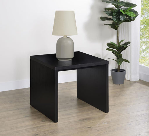 Knapp Engineered Wood Square Side End Table Black Default Title