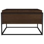Fulton 30-inch Square Mango Wood Coffee Table Dark Brown