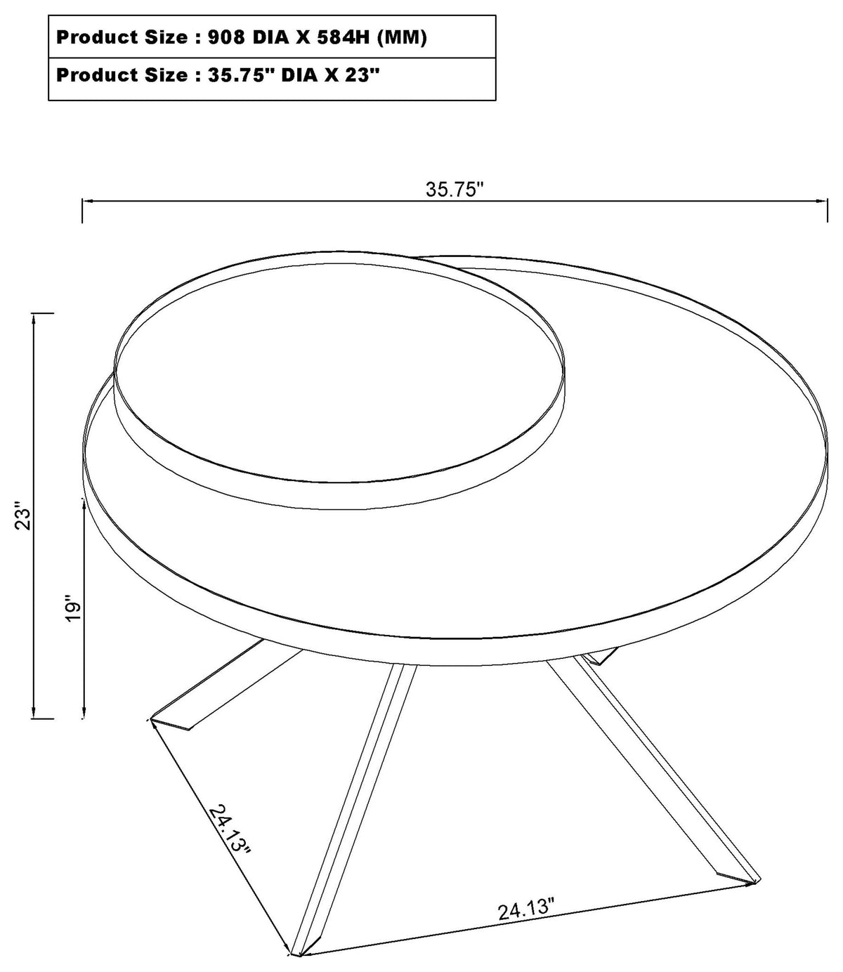 Briggs Round Coffee and End Table Set