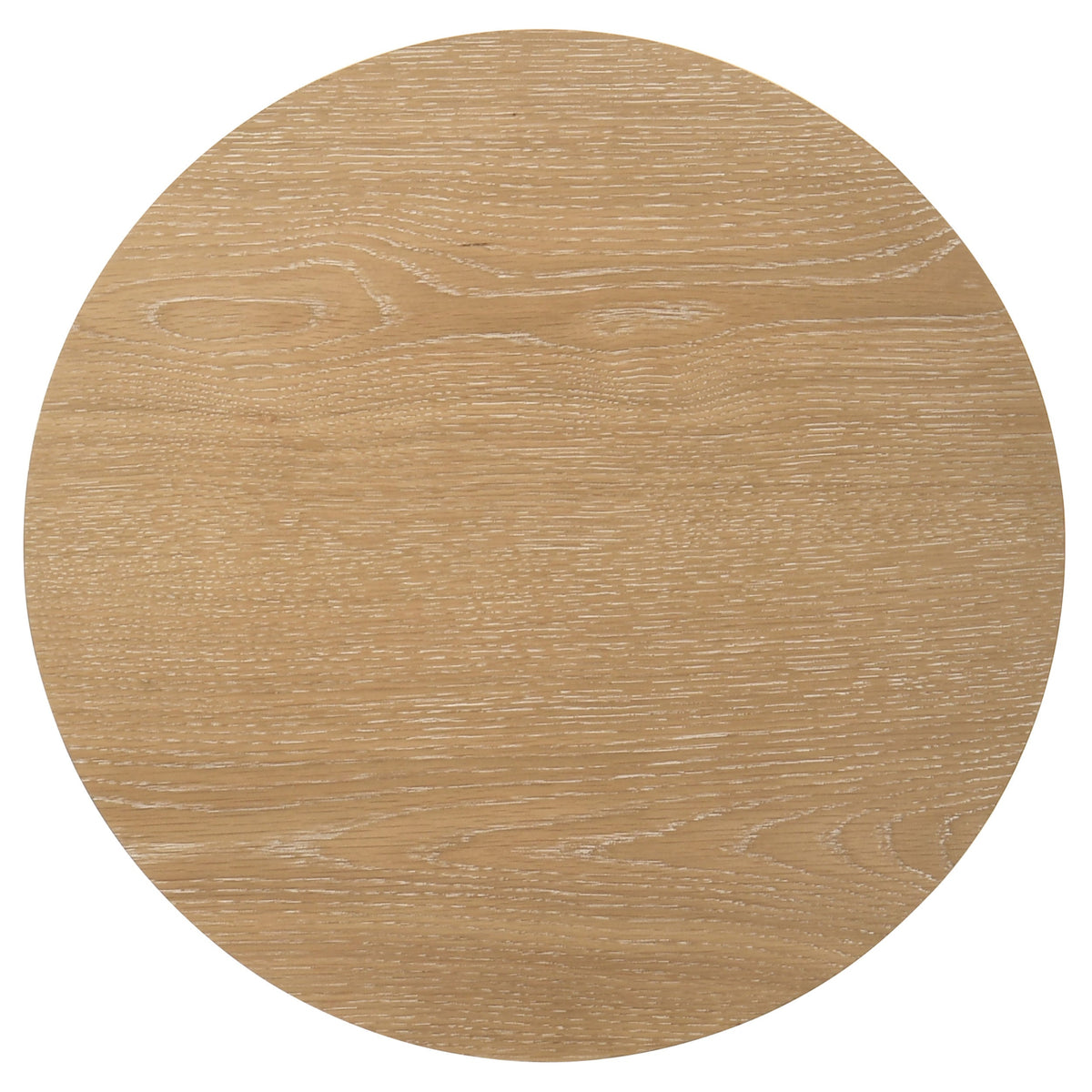 Ottowa Round Wood Side End Table with Shelf