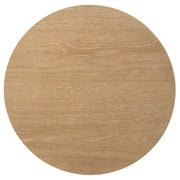 Ottowa Round Wood Side End Table with Shelf