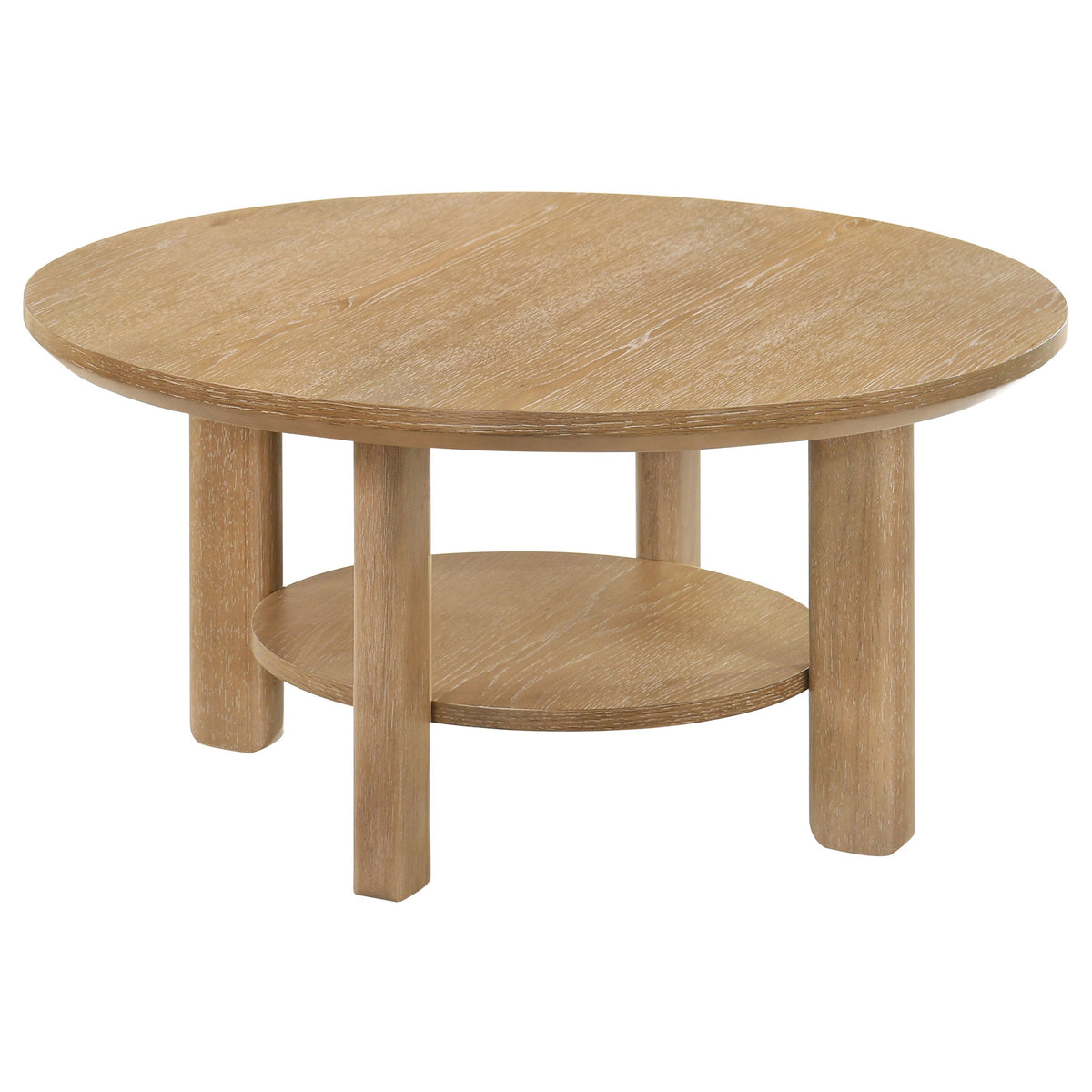 Ottowa Round Wood Coffee Table Set