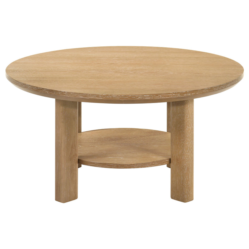 Ottowa Round Wood Coffee Table Set