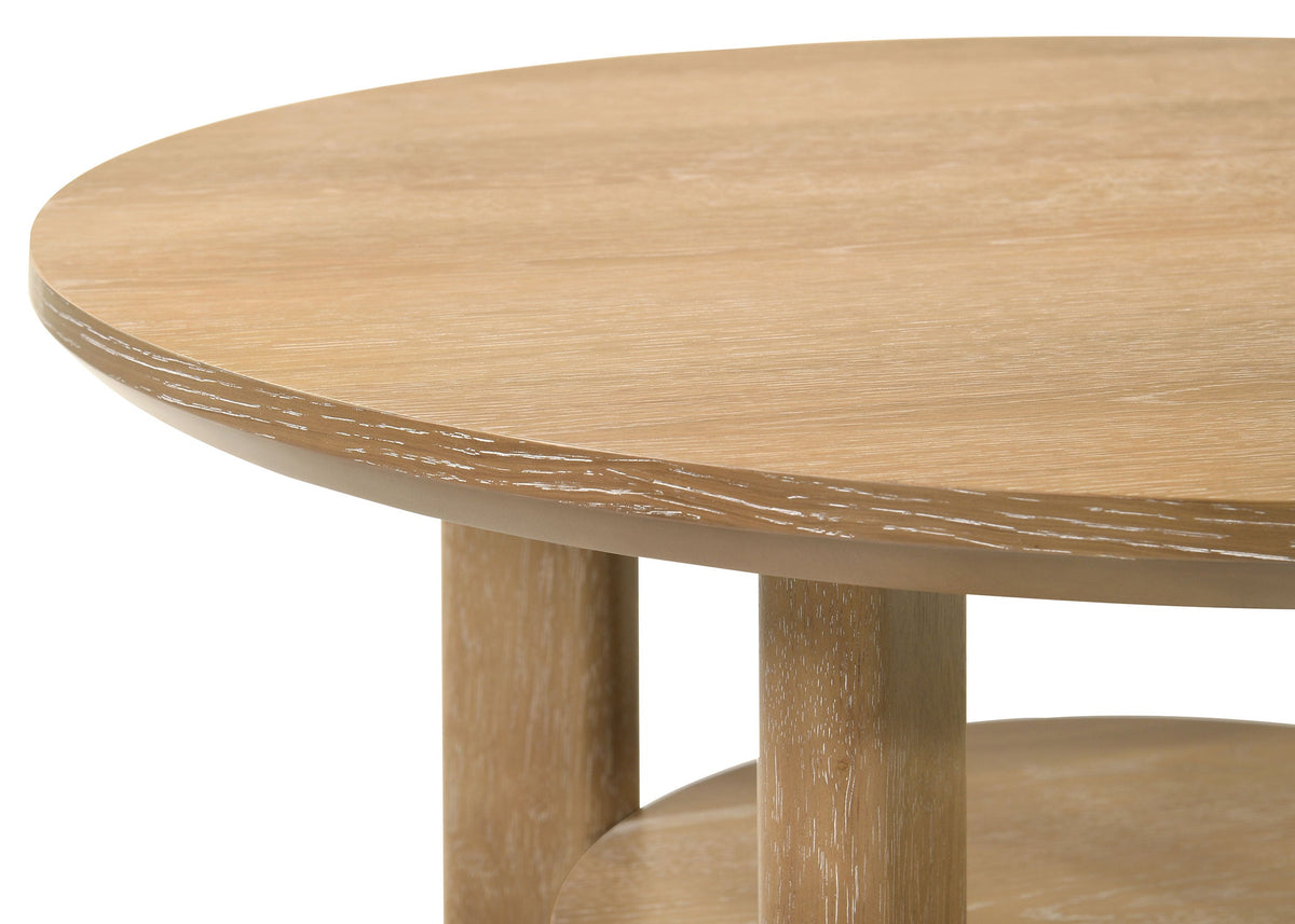 Ottowa Round Wood Coffee Table Set