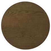 Ottowa Round Wood Side End Table with Shelf