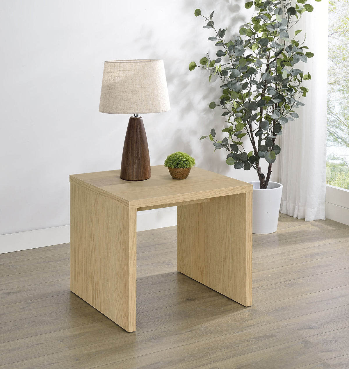 Canoga Engineered Wood Accent Side End Table