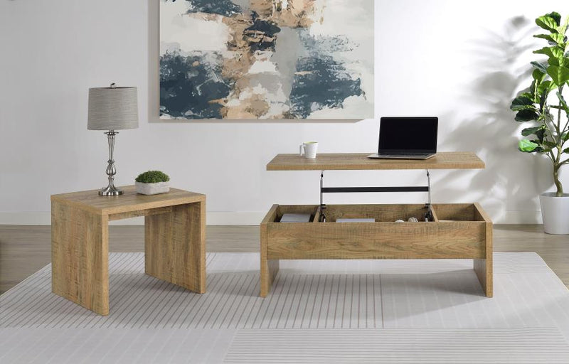 Canoga Lift Top Cocktail Coffee Table Set Mango 2-piece