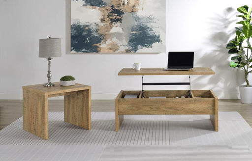 Canoga Lift Top Cocktail Coffee Table Set Mango 2-piece
