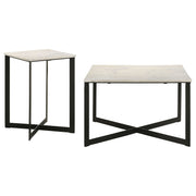 Tobin Marble Top Coffee and End Table Set