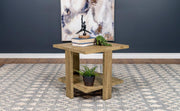Dawn Square Engineered Wood End Table Mango Brown Default Title