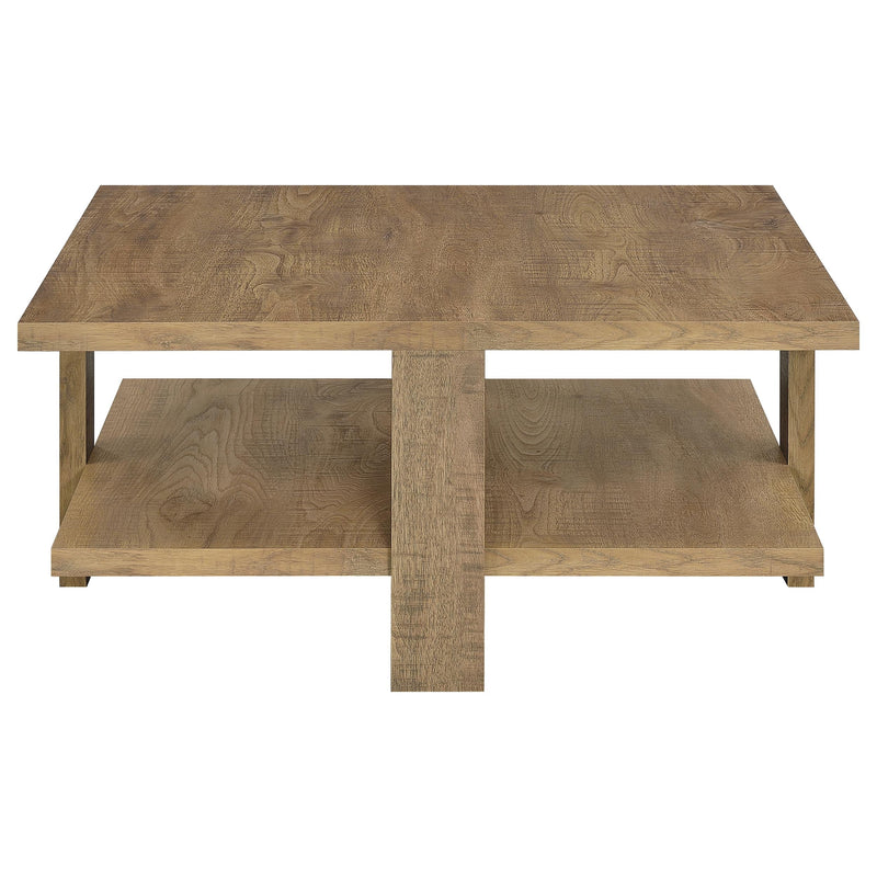 Dawn Round Coffee and End Table Set Mango Brown