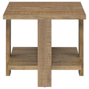 Dawn Round Coffee and End Table Set Mango Brown