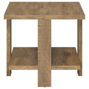 Dawn Round Coffee and End Table Set Mango Brown
