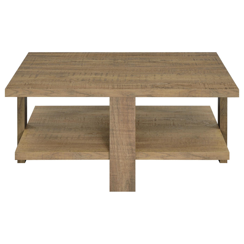 Dawn Round Coffee and End Table Set Mango Brown