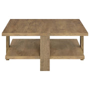 Dawn Round Coffee and End Table Set Mango Brown