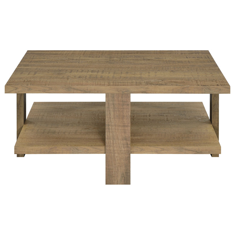 Dawn Square Engineered Wood Coffee Table Mango Brown