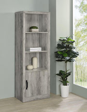 Burke 3-shelf Engineered Wood Media Tower Grey Driftwood Default Title