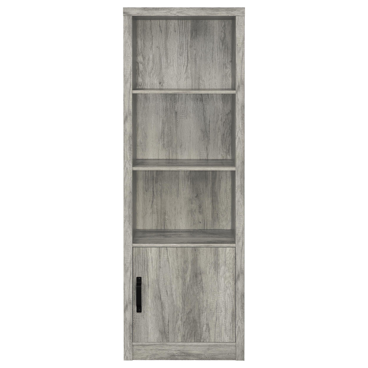 Burke 3-shelf Engineered Wood Media Tower Grey Driftwood