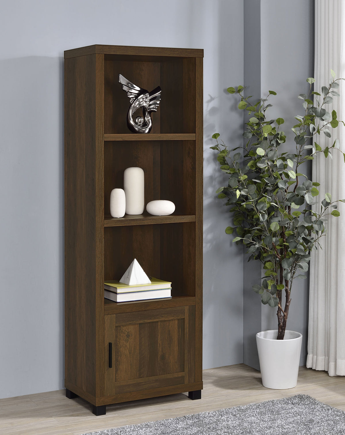 Sachin 3-shelf Engineered Wood Media Tower