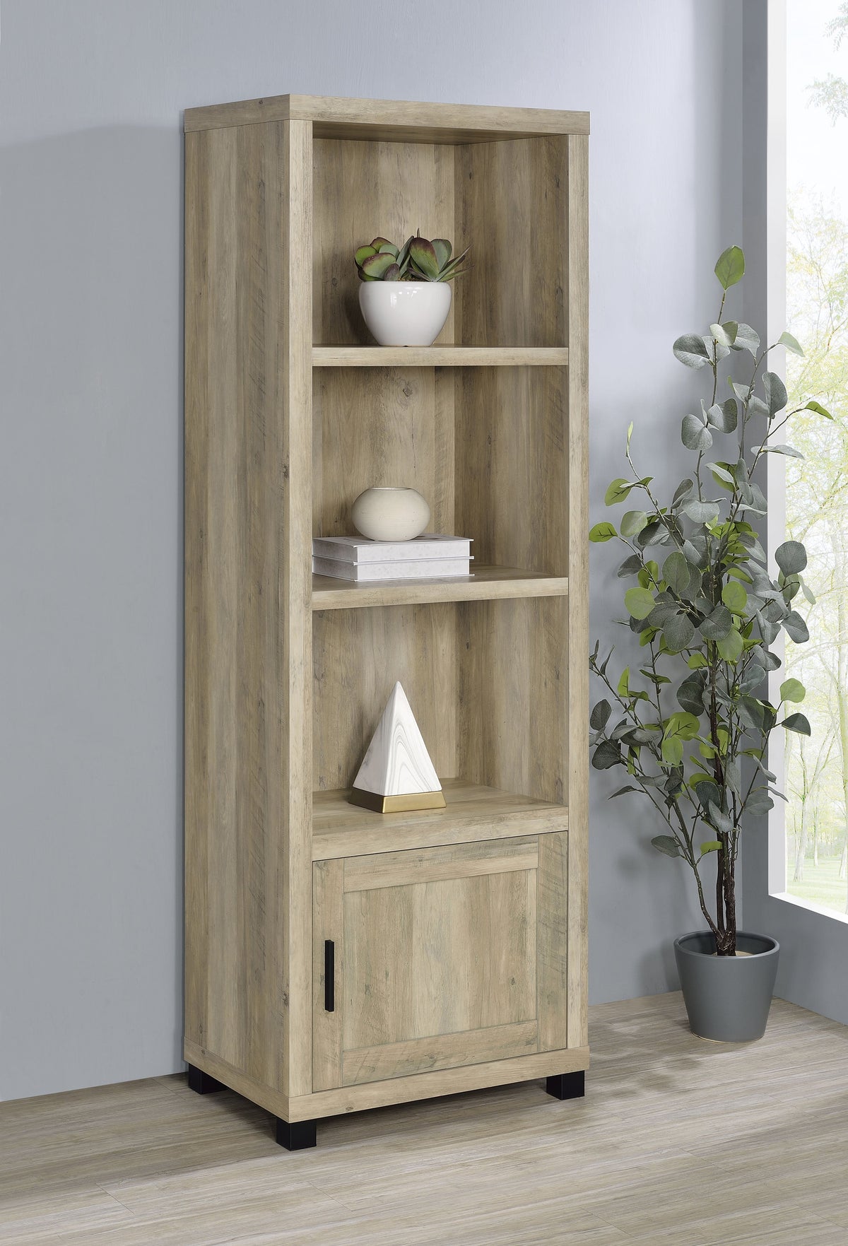Sachin 3-shelf Engineered Wood Media Tower