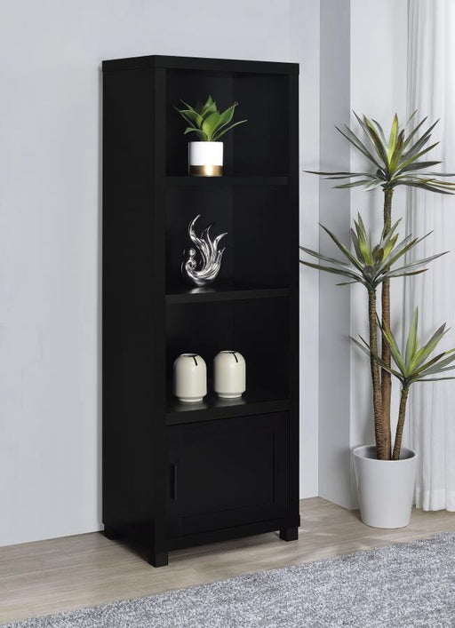 Jupiter 3-shelf Engineered Wood Media Tower Black Default Title
