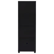 Jupiter 3-shelf Engineered Wood Media Tower Black