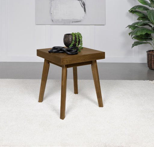 Westerly Square Wood Side End Table Walnut Brown Default Title