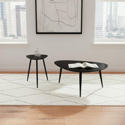 Odessa Triangular Coffee and End Table Set 2-piece