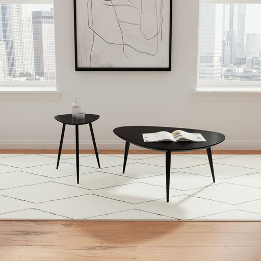 Odessa Triangular Coffee and End Table Set 2-piece