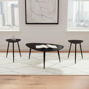 Odessa Triangular Coffee and End Table Set 3-piece