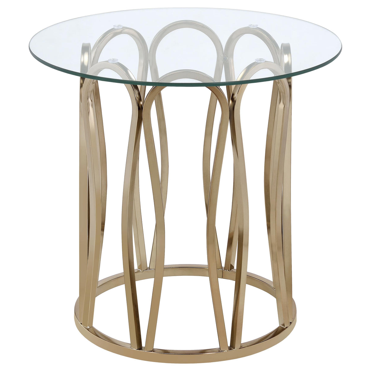 Monett Coffee and End Table Set Chocolate Chrome