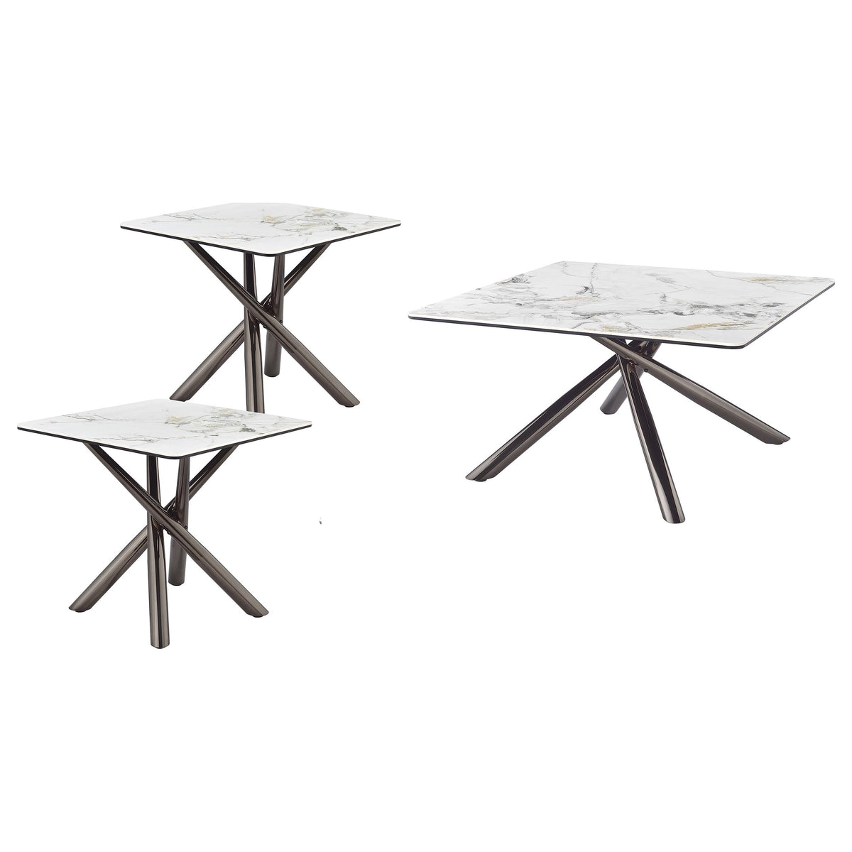 Carvell Square Coffee and End Table Set Mirage