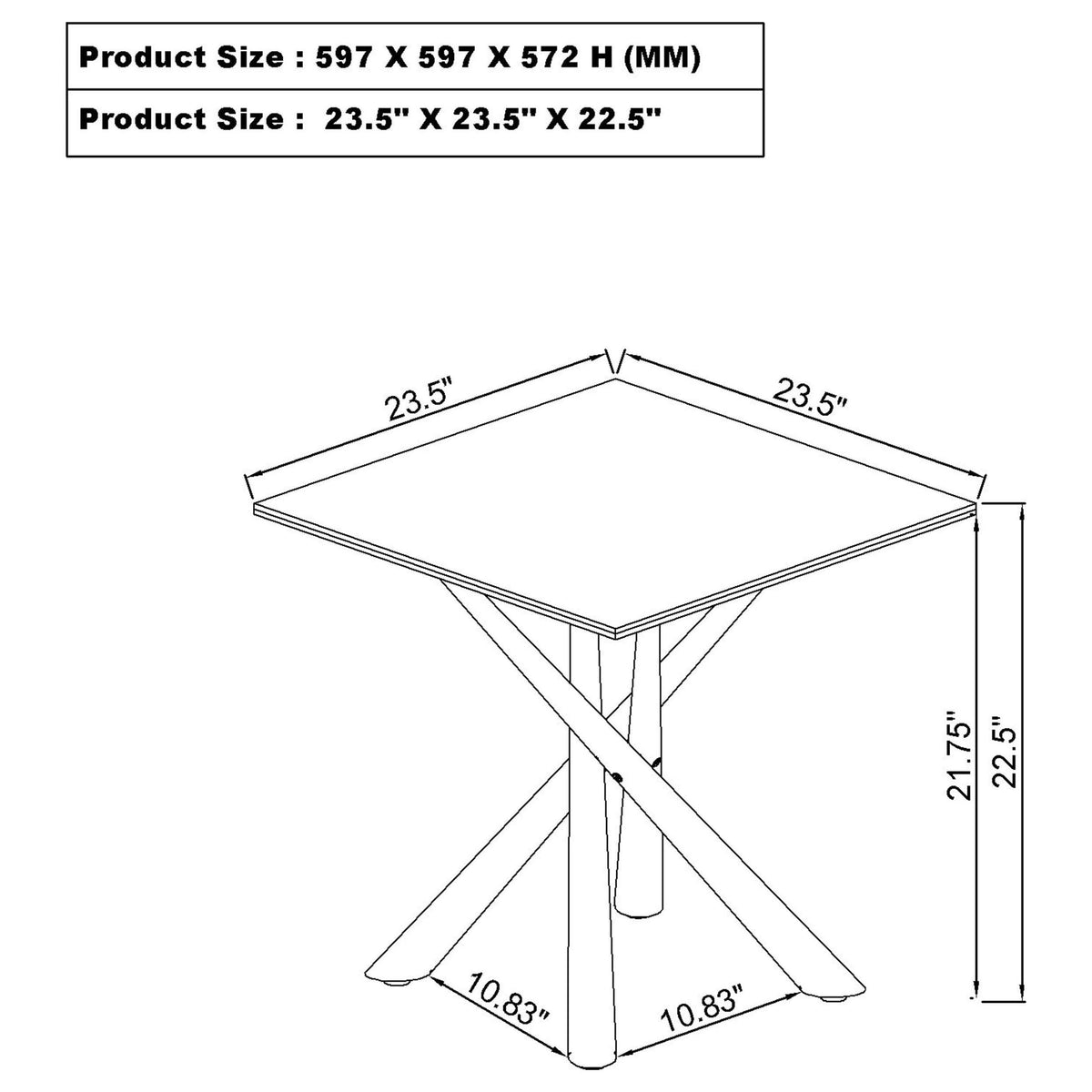 Carvell Square Coffee and End Table Set Mirage