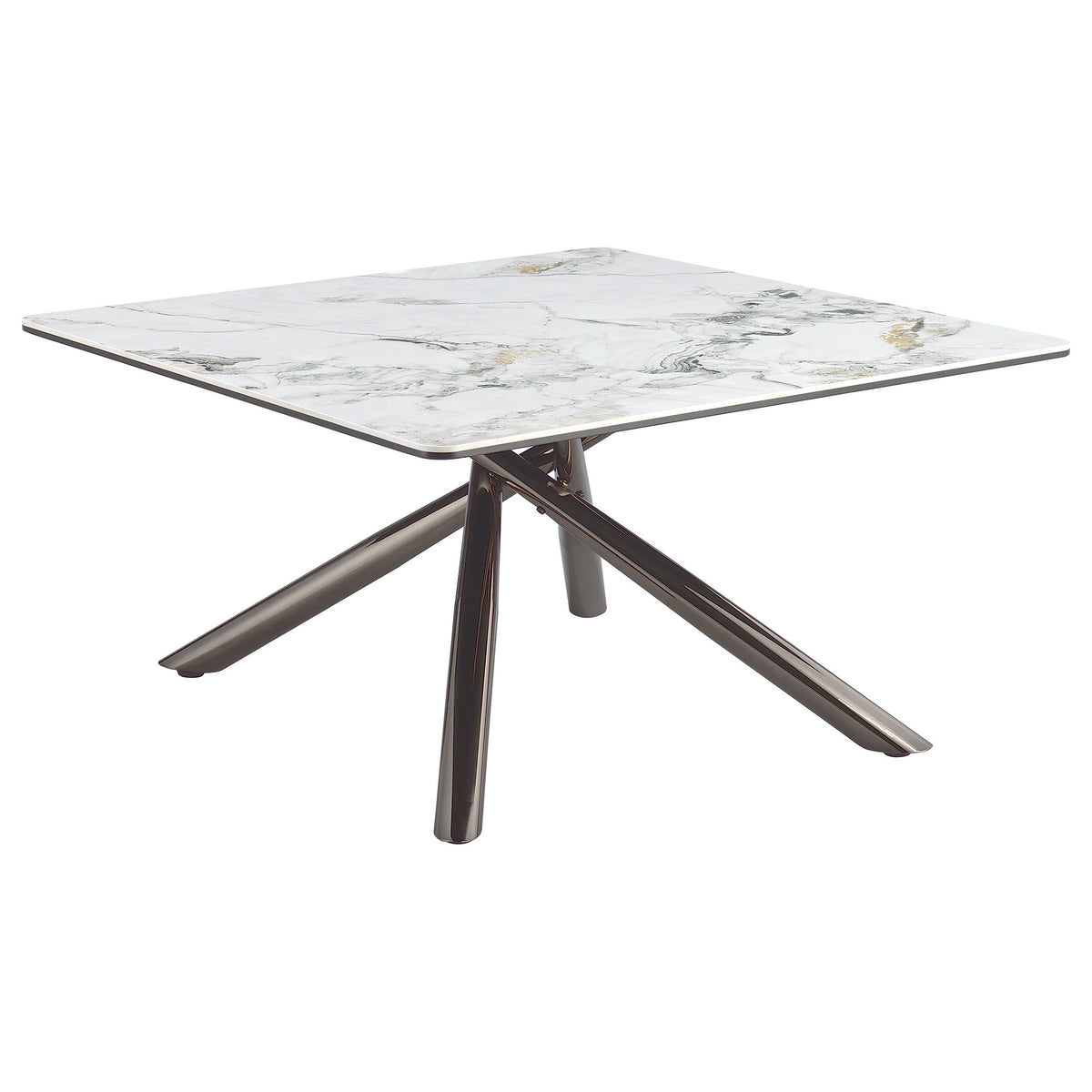 Carvell Square Sintered Stone Top Coffee Table Mirage White
