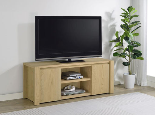 Laurelton 60-inch 2-door TV Stand Media Console Light Oak Default Title