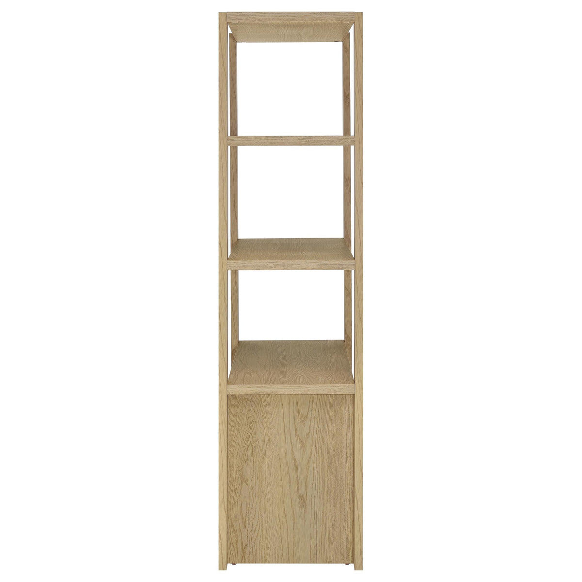 Laurelton 3-shelf Media Tower Tall Pier Cabinet Light Oak