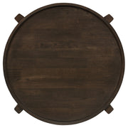 Cota Solid Wood Coffee and End Table Set Dark Brown