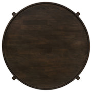 Cota Solid Wood Coffee and End Table Set Dark Brown