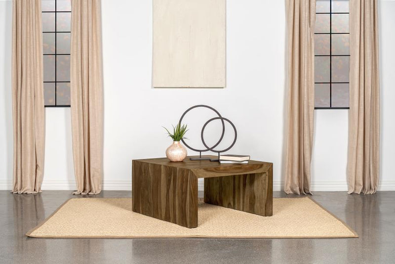 Odilia Square Solid Wood Coffee Table Auburn Default Title