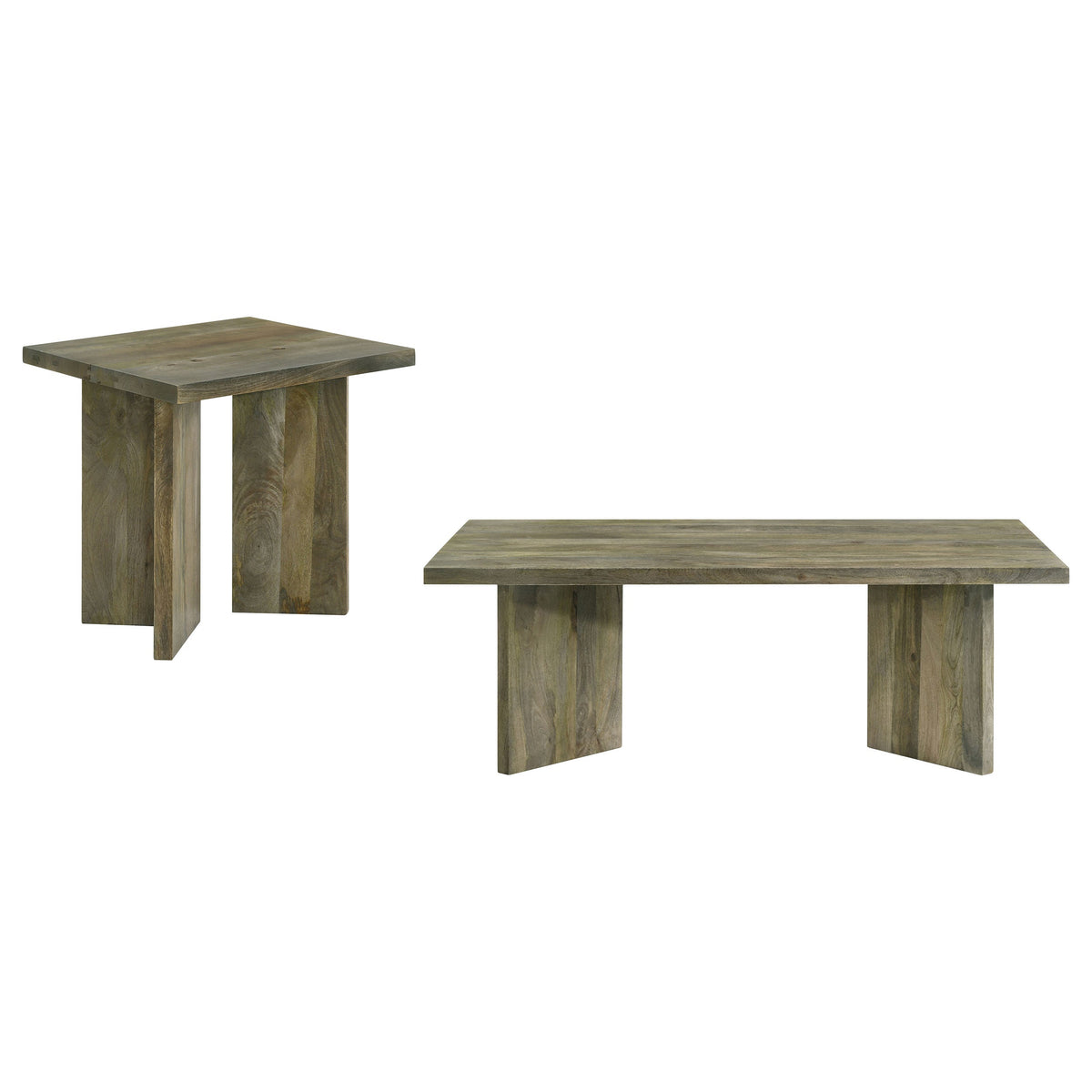 Andando Coffee and End Table Set Mango Brown