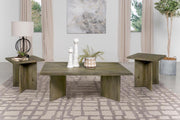 Andando Coffee and End Table Set Mango Brown 3-piece