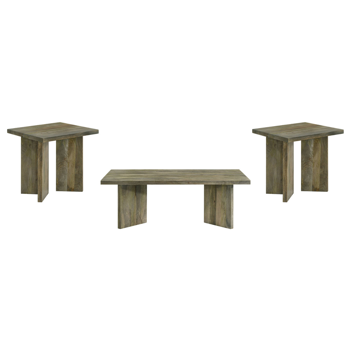Andando Coffee and End Table Set Mango Brown