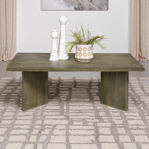 Andando Rectangular Solid Wood Coffee Table Mango Brown Default Title